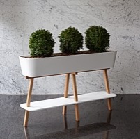 FLOWERLOVER – květináč z materiálu DuPont™Corian® / design: Adam Tureček